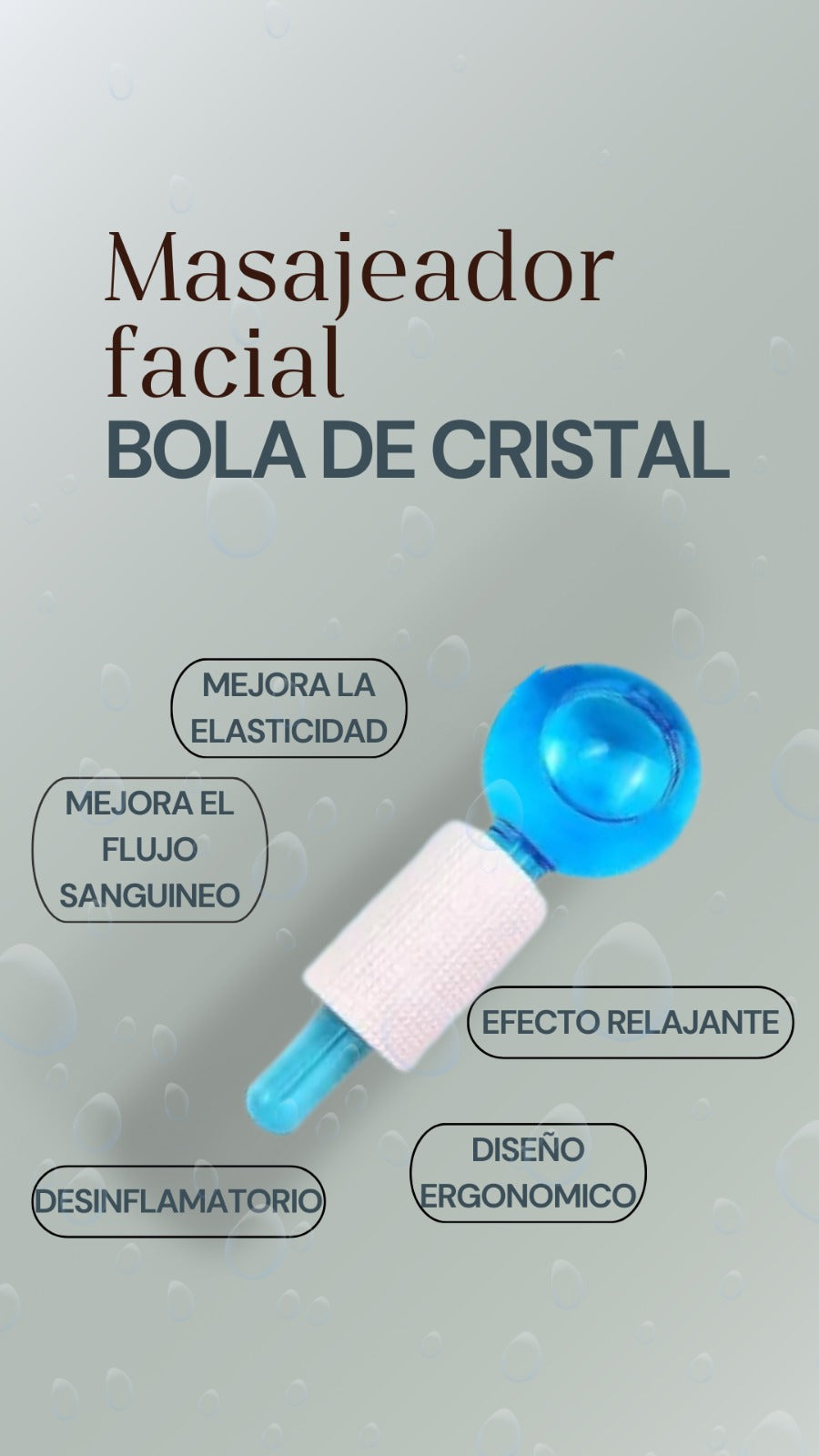 BOLAS DE REFRIGERACION, MASAJEADOR FACIAL ICE